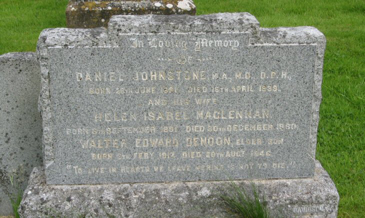 Photo of headstones/Helen Isabel MacLennan died 1960 MI Cromarty Gaelic West